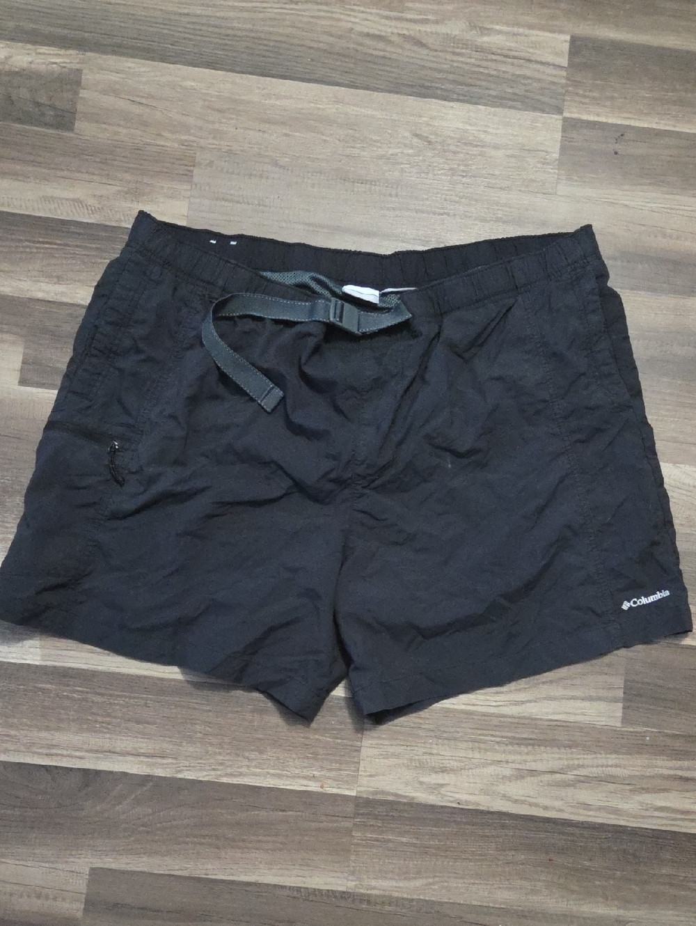 Columbia Black Elastic Waist Outdoor Swim Shorts Size XXL